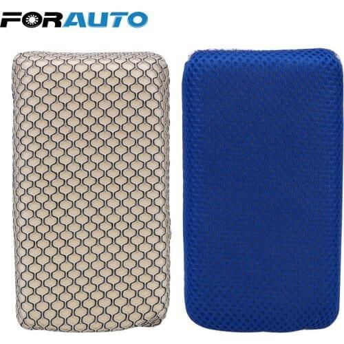 FORAUTO Car Wash Sponge Auto Washing Cleaning Sponge Microfiber Mesh Car Detailing Care Motorcycle Bike Washer Wash Clean Brush