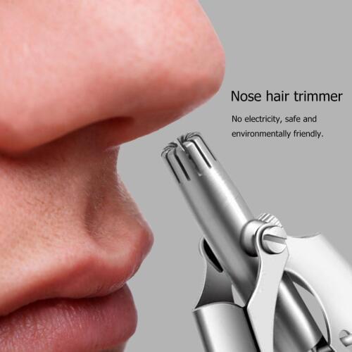 Kemei Nose Hair Trimmer Vibrissa Manual Washable Cutter Shaver Razor Shaver Washable Nose Ear Hair Trimmer