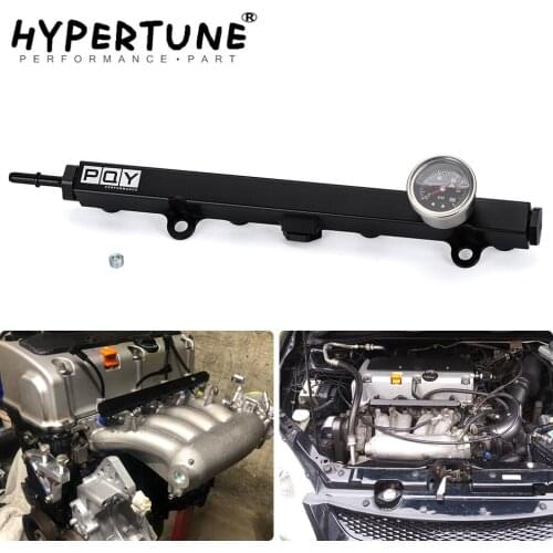 Aluminium K SERIES Heavy FUEL RAIL kit High Flow Injection fuel rail FOR HONDA K20 K24 RSX CIVIC SI,INTEGRA EP3 with gauge