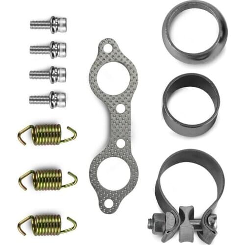 Exhuast Muffler Kit Clamp Spring Gasket For RZR S 800 EFI INTL 2013-2014
