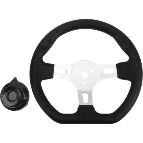 Tie Rod End Kits Ball Joint ATV Parts Off‑Road Kart Steering Wheel 270mm 3 Spokes Modification Universal for 150cc‑250cc