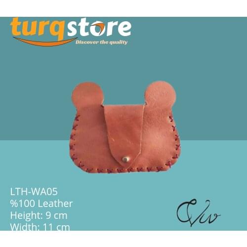 Handmade Leather-Coin Purse (Bear)