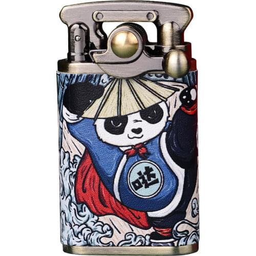 CHIEF brand Brass metal Retro Grinding Wheels Kerosene Lighters Gasoline Cigarette Lighters