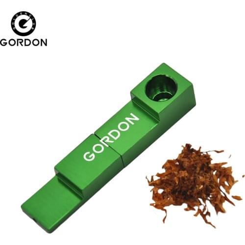 GORDON Metal Pipe Smoking Magnetic Detachable Aluminum Metal Smoking Pipe Tobacco Pipes