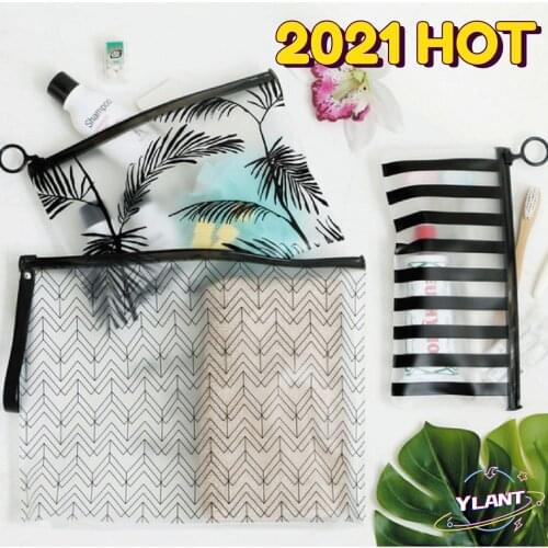 Fashion Women Transparent Cosmetic Bag Small Large Clear PVC Waterproof Makeup Bag Case Travel Bath Wash Pouch Storage Organizer