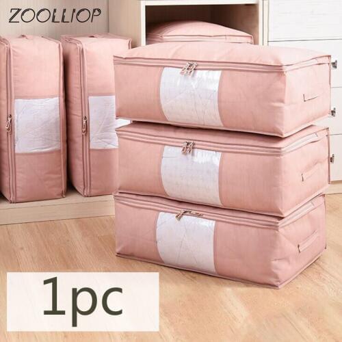 Fashion hot 1PC Household Items Storage Bags Clothes Quilt Finishing Dust Bag Washable quilts bags backpack organizer insert
