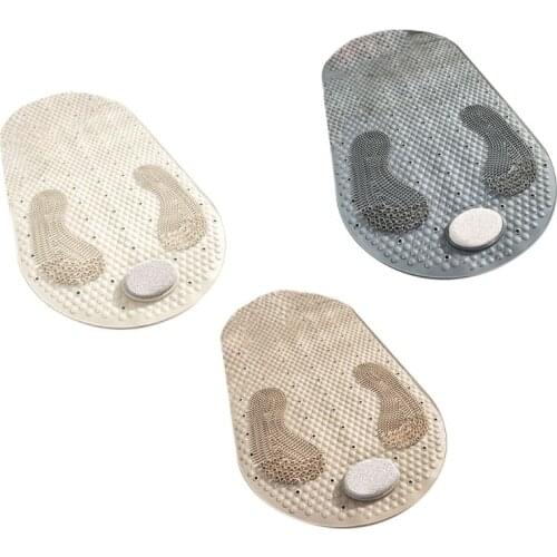 Non-slip PVC Floor Mat Strong Adsorption Bath Shower Mat Massage Pad for Home Bathroom Use