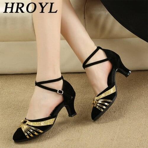 Brand New Latin Dance Shoes Modern Women Ballroom Tango Girls Ladies 3.5/5.5CM Heels With Rubber sole Sequins Cloth Dropshipping