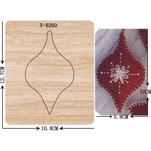 New Christmas ornaments wooden dies cutting dies for scrapbooking Multiple sizes V-8260