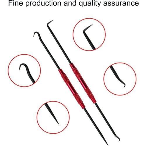 New red Oil Sealer 2-piece Set Double-headed Mini Hand Hook Seal Ring Seal Oil Seal Screwdriver O-ring Hook Oil Seal Puller
