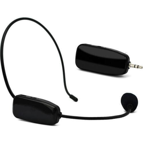 New Uhf Wireless Microphone Professional 2 in 1 Handheld Head-Wear Mic Voice Amplifier for Speech Teaching