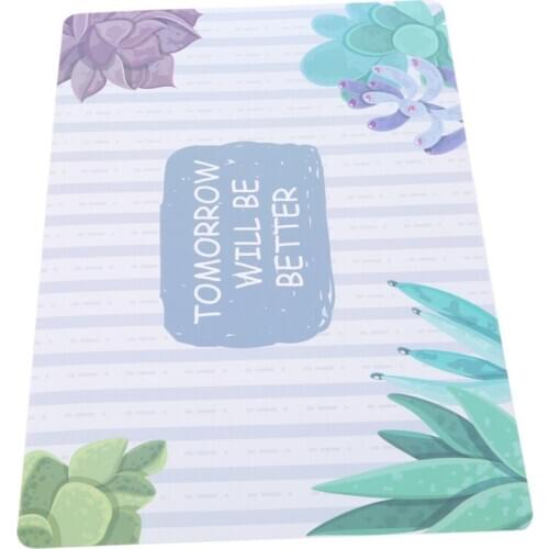 Creative Printing Plant Cartoon Waterproof Oil-Proof Pvc Disposable Kitchen Table Mat Coaster Home Decoration