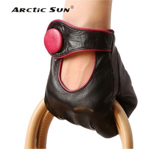 Sale Fashion Women Sheepskin Gloves 2020 NEW Genuine Leather High Quality Elegant Lady Five Fingers Driving Glove EL028NN