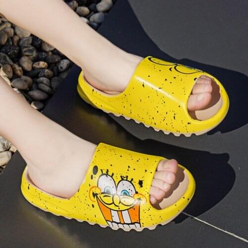Unisex Slippers Summer Family Slip On Breathable Cool Shoes Cartoons Sandals Couples Slides 31-46