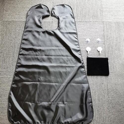 Waterproof Foldable Cutting Beard Apron Cape Cloth with 4pcs Suction Cups