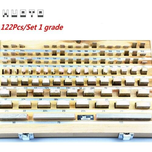 High accuracy 122Pcs/Set 1 grade 0 grade block Gauge Caliper Inspection Block Gauge inspect Measuring Tools