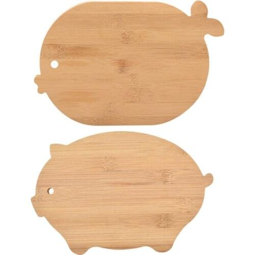 X6HD Creative Wood Cutting Board for Baby Food Bamboo Chopping Board Block Pizza Sushi Bread Fruit Tray Kitchen Tools