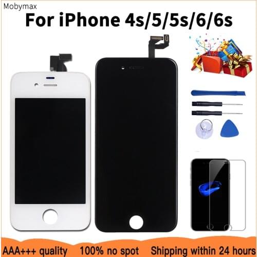 No Dead Pixel for iPhone 5s 5 LCD Display AAA+++ LCD Module With Touch Screen Digitizer Assembly Replacement for iPhone 6S 6 4s