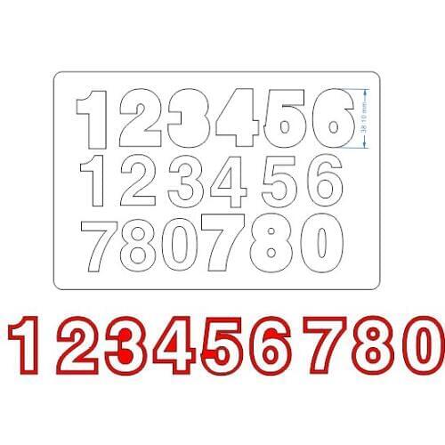 1.5inch layer Numbers cutting die SMR-WDS0002