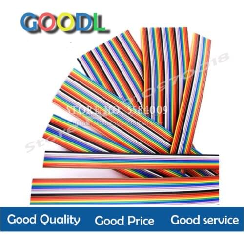 1 meter 1.27mm 40P Color Flat Ribbon Cable for FC dupont Connector