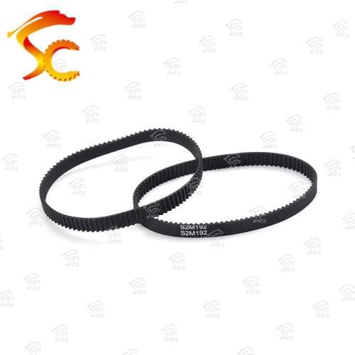 10pcs S2M-192-6mm belt closed loop rubber S2M-192-6mm timing belt Teeth 96 Length 192mm width 6mm for 3D printer