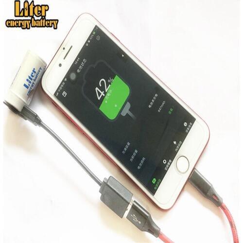 18350 PCM built-in USB 3.7V 1000mAh 18350 Li-Ion rechargeable battery dual usb diy power bank li-ion usb 18350 battery 1000mAh