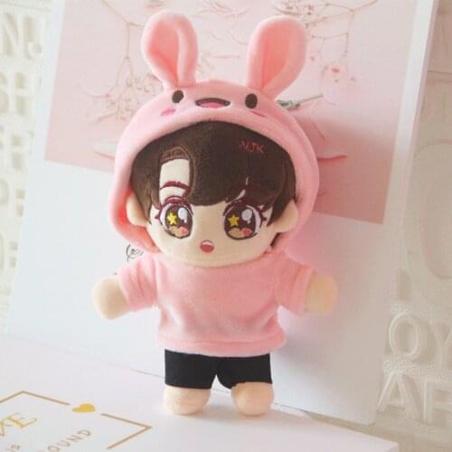 20cm DIY Doll Baby Cute pants Jeans Plush suit Doll Model Body-Shape Childrens Gifts Birthday Plush Toys