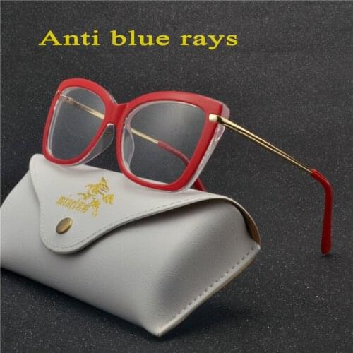 2020 Custom Blue Light Blocking Glasses Blue Ray Computer Glasses Men Square Transparent Prescription Glasses Frame with Box NX