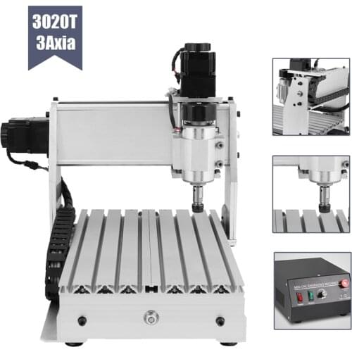 3020 CNC 3 Axis Router Machine Kit,Laser Engraver,DIY GRBL Engraving Machine for Wood PCB Metal