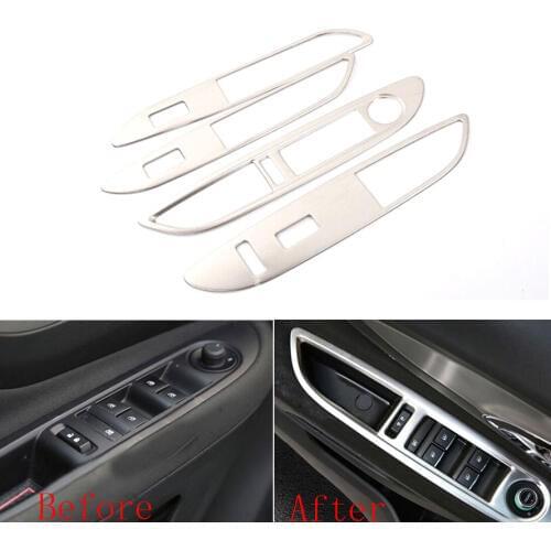 4pcs Stainless Steel Interior Door Handle Cover Armrest Trim Frame Decoration for buick ENCORE 2014 2015 Car Styling