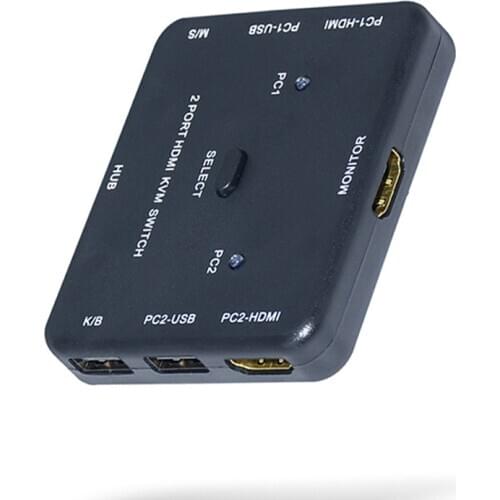 4K x 2K 3D HDMI KVM USB2.0 Keyboard Mouse Printer Monitor Host PC Sharing Switcher Box USB Splitter