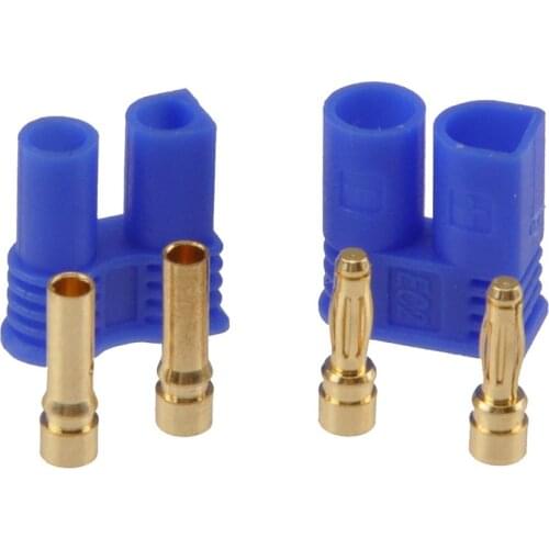5 Pair EC2 2mm Gold Bullet Banana Connector Female Male Plug for RC Battery