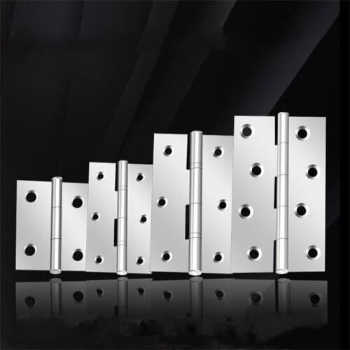 5pcs/lot 1inch 2inch 3inch 4inch Stainless Steel Flat Door Hinge For Furniture Window Cabinet Home Furniture Repair E11972