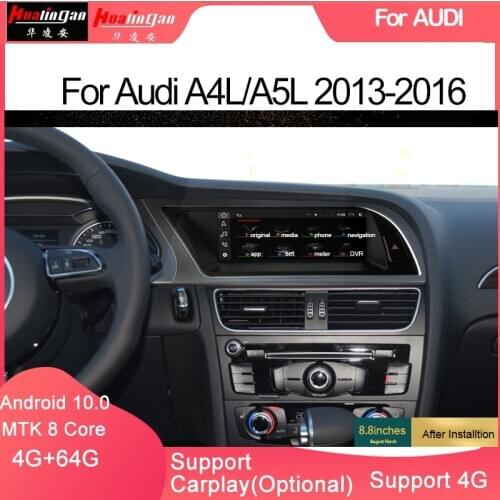Hualingan For(8871)AudiA4L/A5L MMI 2G 3G 8.8"Blu-ray Anti-Glare Multimedia GPS Navigation Fm Aux Bt AHD Camera