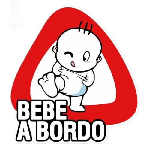 Personality Bebe A Bordo Car-Sticker Automobiles Motorcycles Window Bumper Laptop Vinyl Decal Decorative Goods Apply To Car Door