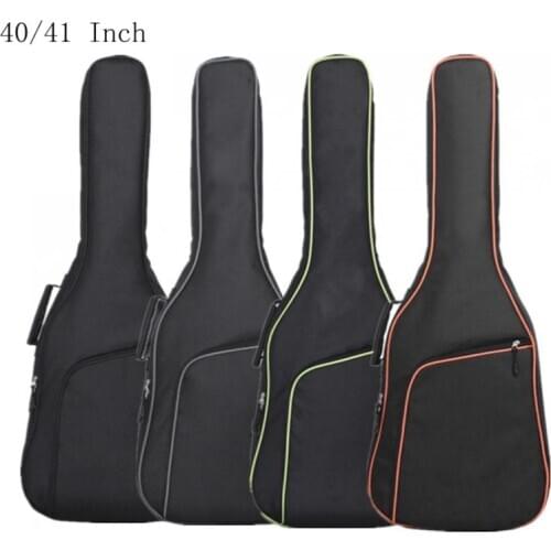 40/41 Inch 1680D Oxford Fabric Guitar Case Colorful Edge Gig Bag Double Straps Padded 10mm Cotton Soft Waterproof Backpack