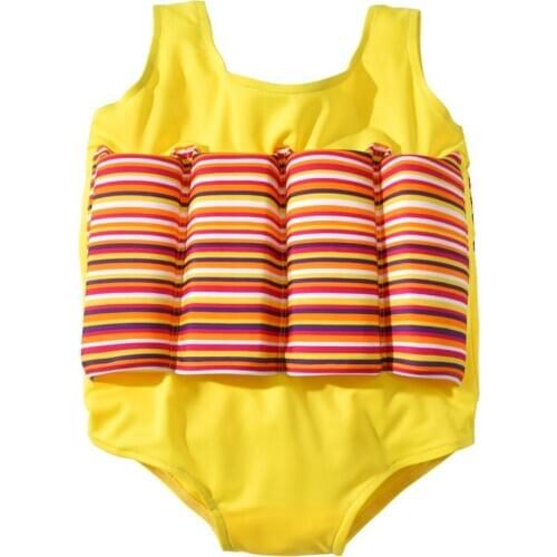 Kids Toddler Girls Floatsuit Swimwear with Adjustable Buoyancy for 2-7 Years Childrens Swimming Boating