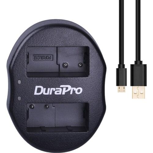 DuraPro Dual USB Charger for DMW-BLC12 DMWBLC12 BLC12 BLC12PP Battery Panasonic Lumix FZ1000,FZ200,FZ300,G5,G6,G7,GH2,DMC-GX8