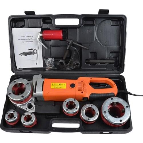 Electric Pipe Threader Portable Sleeve Machine 220V Galvanized Pipe Sleeve Machine Electric Threading Tools