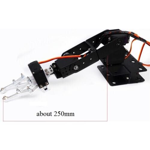 4 Dof Metal Mechanical Arm Robot Manipulator Robotics Part for DIY RC Toy Remote Control Clamp With Mg996R Servos For Arduino