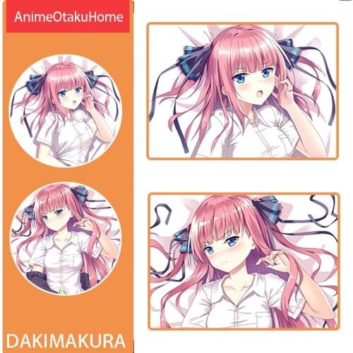 Anime The Quintessential Quintuplets Nakano Nino Throw Pillow Cover Hugging Body Pillowcase Otaku Bedding Dakimakura Pillow Case