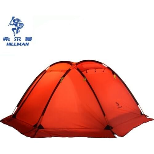 New ultralight 3-4 person high quality family party tents aluminum poles waterproof outdoor camping tent with snow skirt