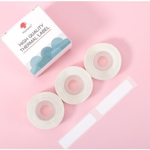 Adsive Flat Tages Labels for D30 Sticker 15*40mm 160pcs/roll Thermal Labels 3 rolls/box Square Paper for Phomemo D30 Printer