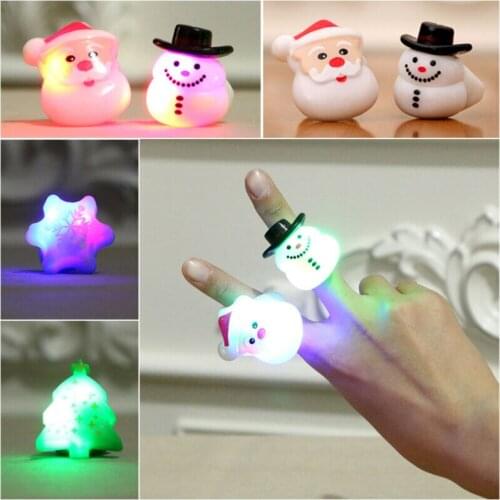 Christmas Gifts Dance Party Toy Rings Color-changing Finger Lamp Birthday Carnival Christmas
