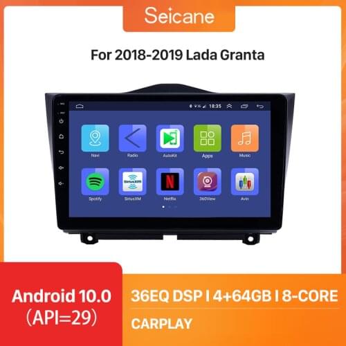 Seicane 2din Android 9.1 9" HD Touchscreen Car GPS radio Head Unit Player For 2018-2019 Lada Granta support Carplay DAB+ DVR OBD