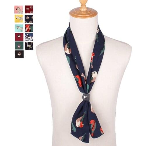 Cartoon Scarf Men Women Fashion Print Mens Scarves Spring Autumn Cotton Scarf Casual Pocket Square for Party Gifts Adult Wrap