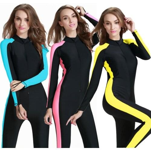 SBART UPF 50+ Lycra Diving Wetsuit anti UV one piece rash guard long sleeve swimwear surf Suit Men Women Sun Protect