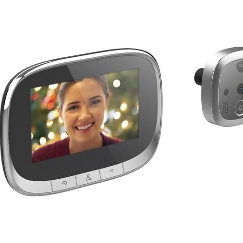 Tuya 1080P Smart door viewer camera wifi doorbell peephole Video Camera Wireless Enabled Tuya Smart Video Camera for Door