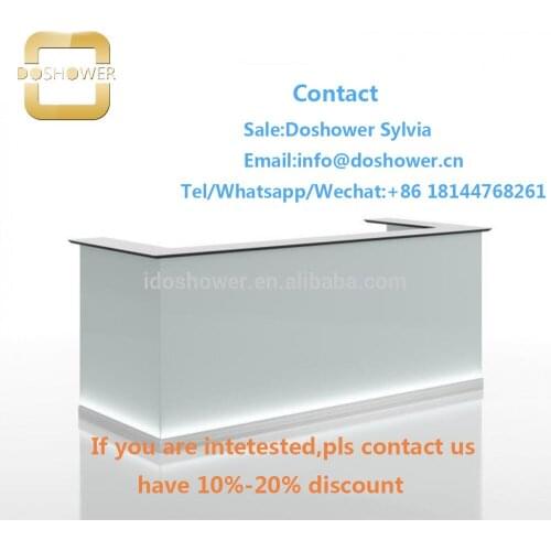 Salon reception desk with reception desk wood for led reception desk