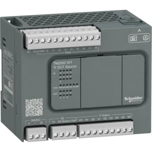 TM200C16T DC24V | 16 | DI 9 | DO 7 M200 small PLC Contr. M200 16I/O 24VDC,Tr.Source